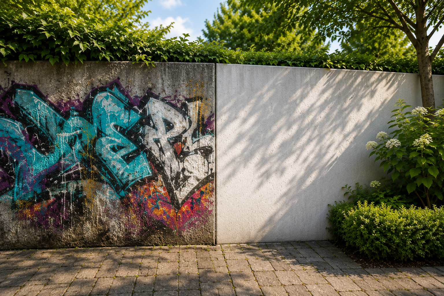 Spezialreinigung Basel Graffiti Rost Öl
